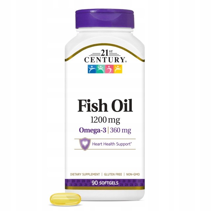 Olej-rybny-21st-Century-1200-mg-Omega-3-Olej-rybny-140-kapsulek-zelowych Olej rybny 21st Century 1200 mg - Omega 3 Olej rybny 140 kapsułek żelowych