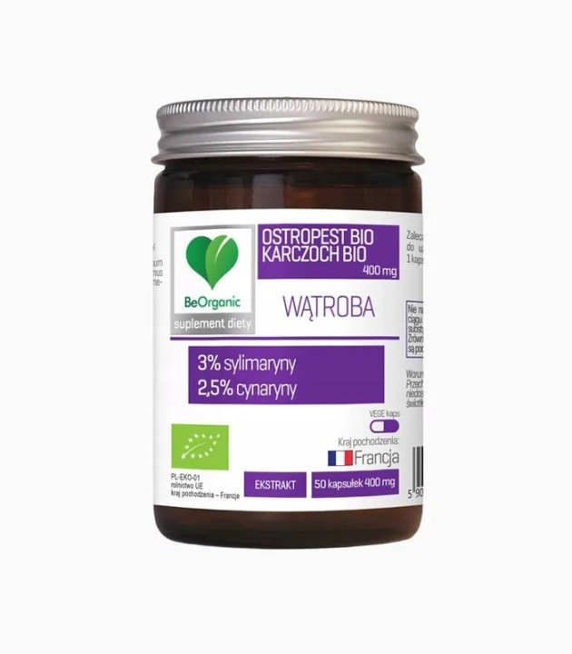 Ostropest-BIO-3-Karczoch-BIO-2-5-x-50g-Watroba-Cholesterol Ostropest BIO 3% Karczoch BIO 2,5% x 50g Wątroba, Cholesterol