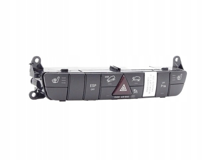 PANEL-PRZELACZNIK-SWIATEL-AWARYJNYCH-FOTELI-MERCEDES-ML-W164-A1648709910 PANEL PRZEŁĄCZNIK ŚWIATEŁ AWARYJNYCH FOTELI MERCEDES ML W164 A1648709910