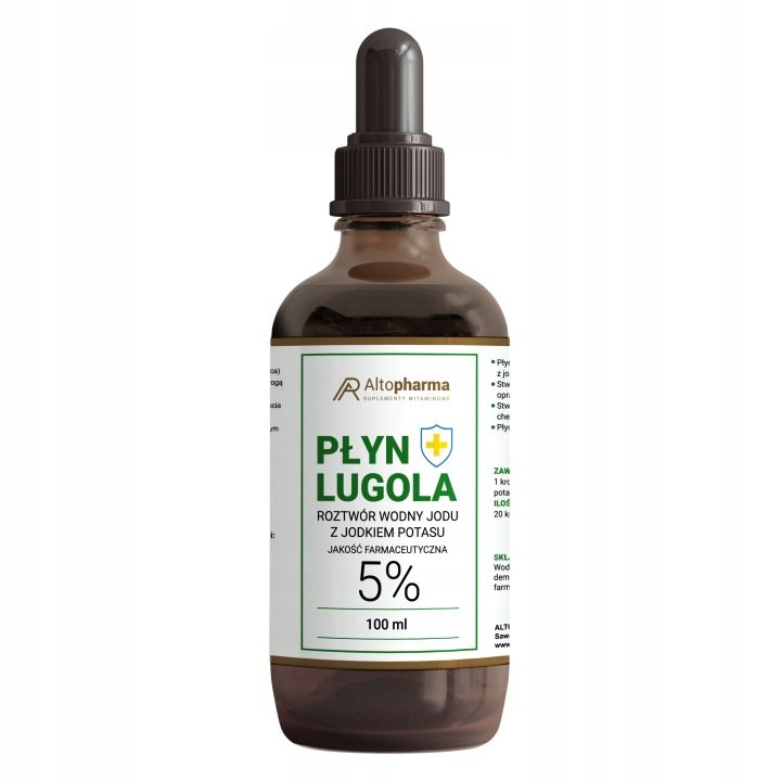 PLYN-LUGOLA-5-Jod-Jodek-Potasu-Alto-Pharma-JAKOSC-FARMACEUTYCZNA-100ml PŁYN LUGOLA 5% Jod Jodek Potasu Alto Pharma JAKOŚĆ FARMACEUTYCZNA 100ml