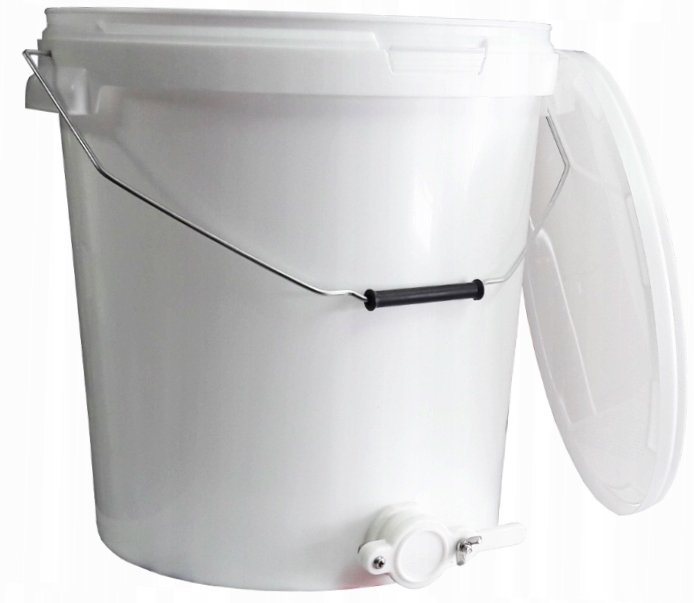 POJEMNIK-NA-MIOD-z-ZAWOREM-6-4-20-L-ODSTOJNIK-MIODU POJEMNIK NA MIÓD z ZAWOREM 6/4" - 20 L ODSTOJNIK MIODU