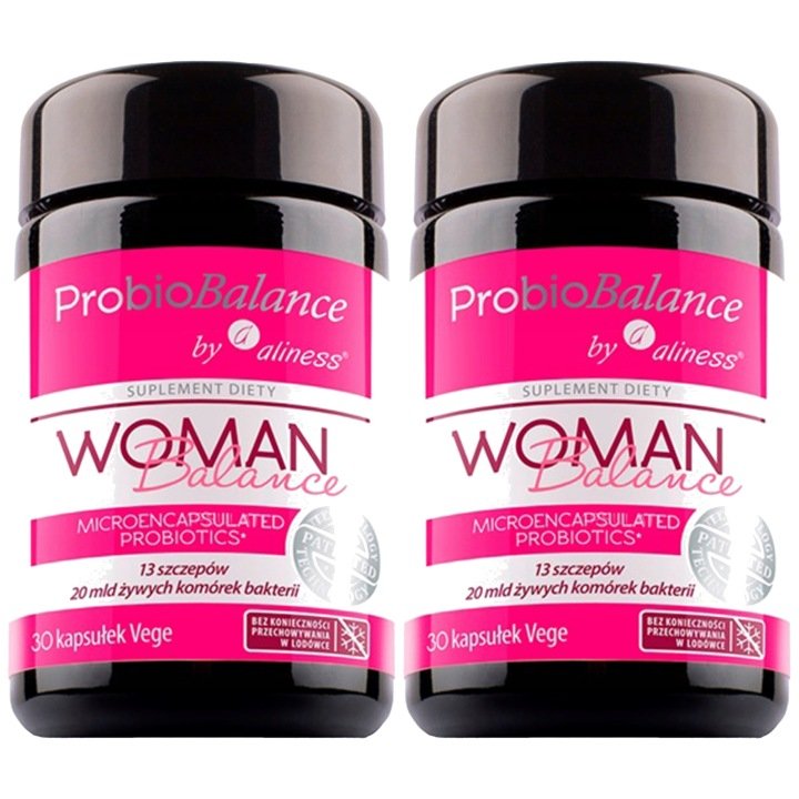 Probiotyk-ALINESS-ProbioBalance-Woman-2x-30kaps-Dla-Kobiet-15-Szczepow Probiotyk ALINESS ProbioBalance Woman 2x 30kaps Dla Kobiet 15 Szczepów