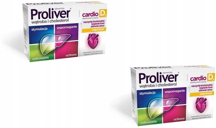 Proliver-Cardio-D3-Watroba-Serce-Odpornosc-30-Tabletek Proliver Cardio D3 Wątroba Serce Odporność 30 Tabletek