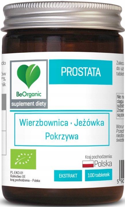 Prostata-BIO-400-mg-x-100-tabletek-BeOrganic Prostata BIO 400 mg x 100 tabletek BeOrganic