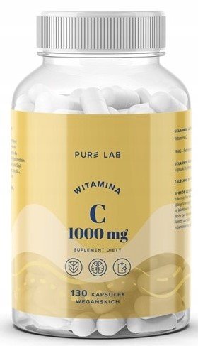 Pure Lab WITAMINA C 1000 mg Aura Herbals 130 kapsułek