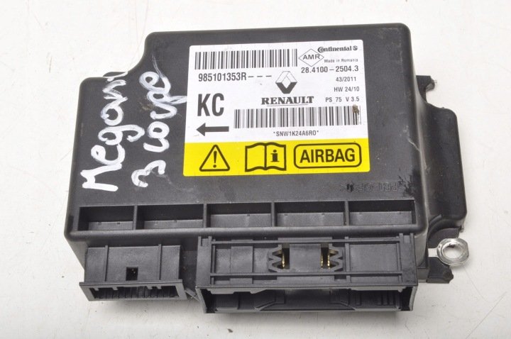 RENAULT-MEGANE-III-SENSOR-PODUSZKI-AIRBAG-985101353R RENAULT MEGANE III SENSOR PODUSZKI AIRBAG 985101353R