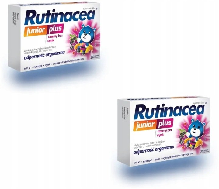 Rutinacea Junior Plus Odporność 20 Tabletek Do Ssania 20 Tabletek