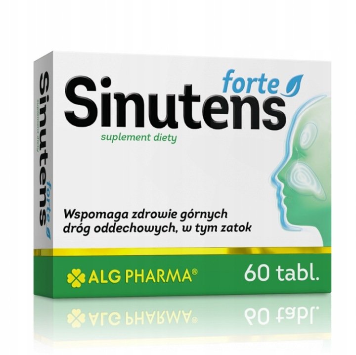 Sinutens Forte tabletki przeziębienie katar zatoki 60 szt. ALG Pharma
