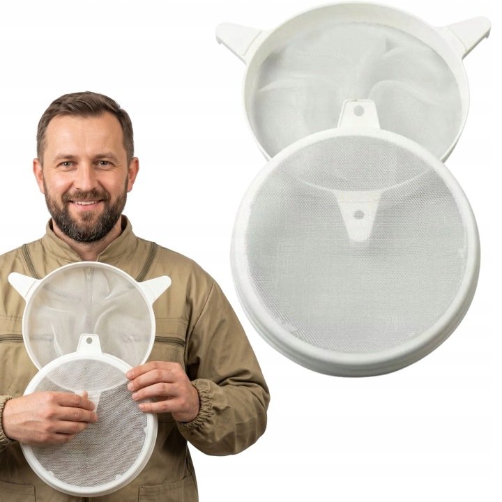 Sito do miodu cedzidło plastikowe Podwójne plastikowe sitko do cedzenia