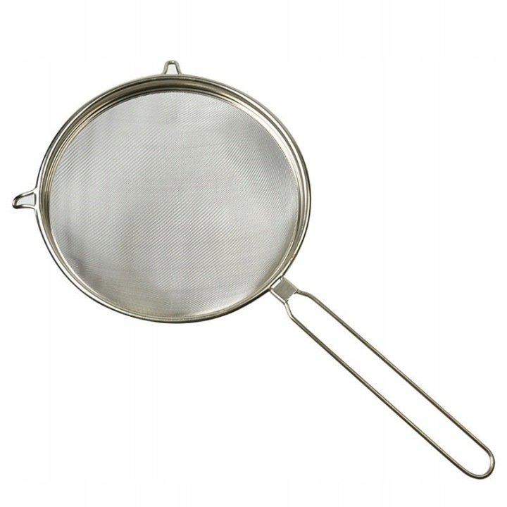 Sito do miodu nierdzewne 25 cm z rączką i uchwytami BRCtech