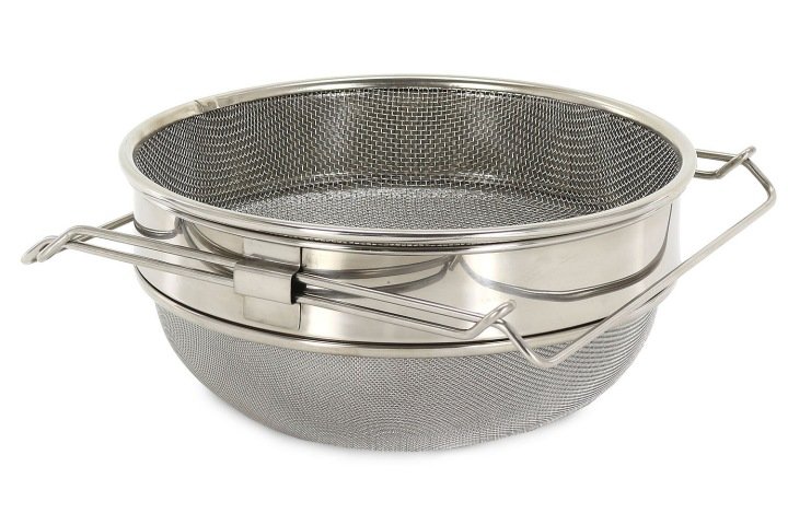 Sito podwójne nierdzewne wypukłe SILVER