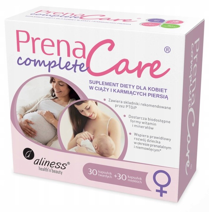 Suplement Diety Witaminy dla Kobiet w Ciąży i Karmiących PrenaCare Complete