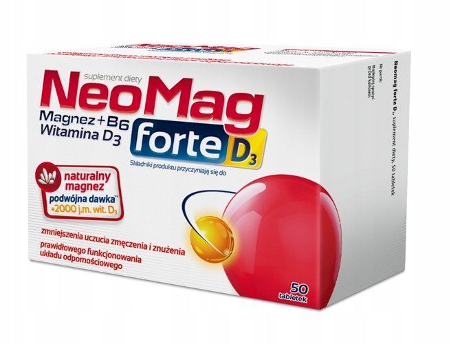 Suplement diety Aflofarm NeoMag forte D3 tabletki 50 szt.