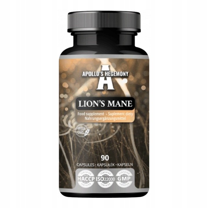 Suplement diety Apollo's Hegemony Lion's Mane 90 kaps. wegański 10:1