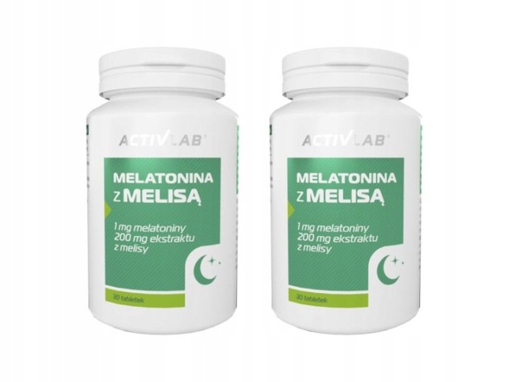 Suplement na sen ACTIVLAB Melatonina z melisą 2 x 30 tabletek
