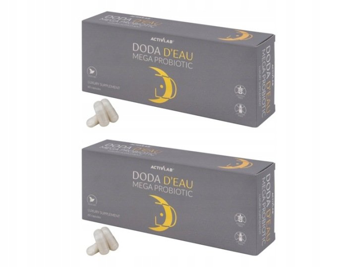 Suplement na trawienie ACTIVLAB Doda D'eau Mega probiotic (60 kapsułek) x 2