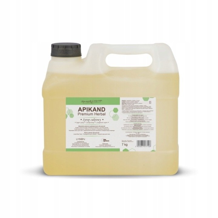 Syrop cukrowy Z ZIOŁAMI dla pszczół Apikand PREMIUM Herbal 7kg