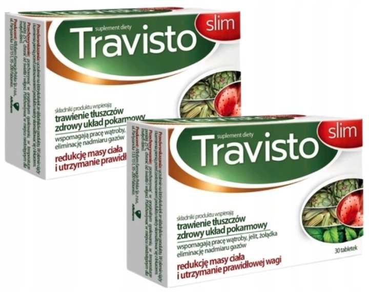 Travisto Slim trawienie tłuszczów redukcja masy 2 x 30 tabletek