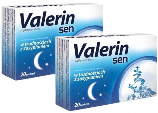 VALERIN SEN POMAGA SPOKOJNIE ZASNĄĆ SEN 2x20 tabletek