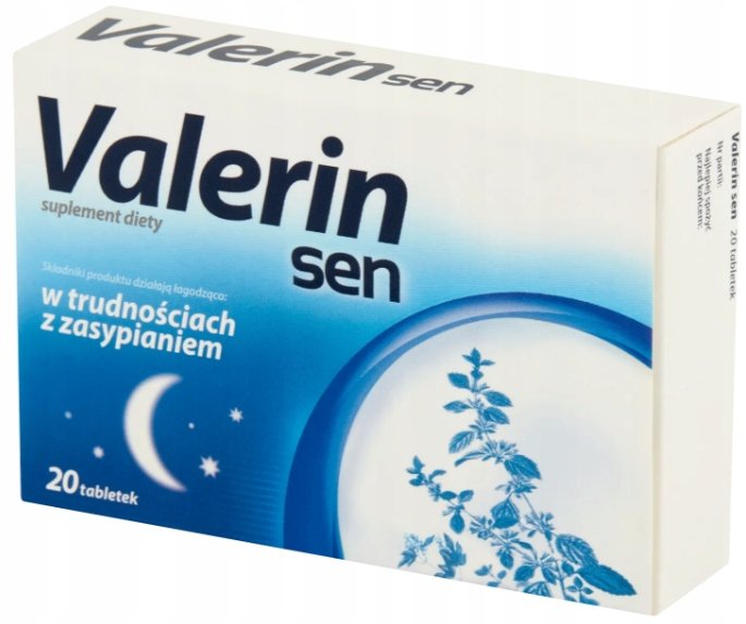 VALERIN SEN wspomaga relaks sen redukuje stres witamina B6 20 tabletek