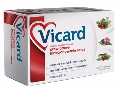 VICARD serce głóg krążenie Aflofarm 180 tab.