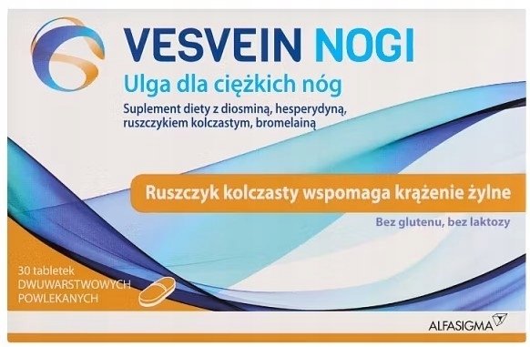 Vesvein Nogi ulga dla ciężkich nóg 30 tabl.