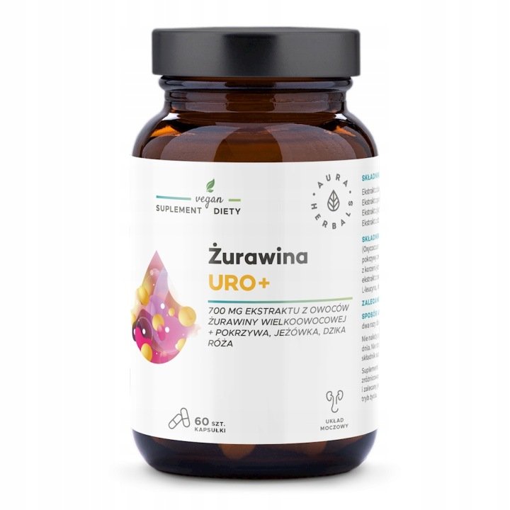 Żurawina Uro+ 60 kapsułek Aura Herbals