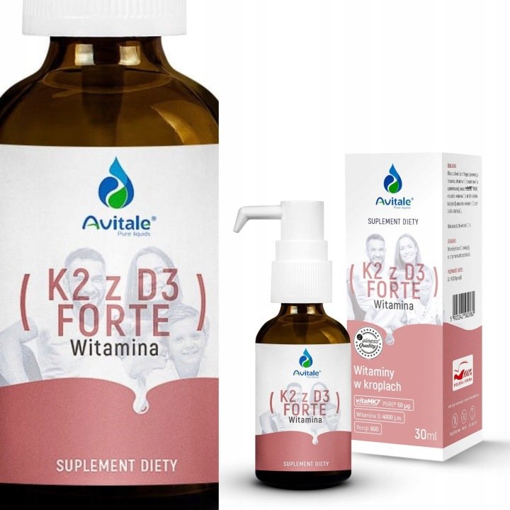 aliness Avitale witamina K2 MK-7 + D3 forte - 30 ml krople